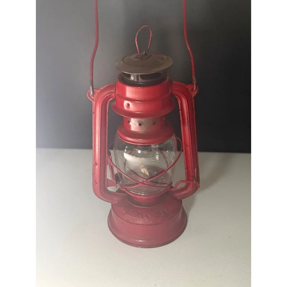 Vintage Swallow Brand No 235 Red Kerosene Lantern Hurricane Oil Lamp China